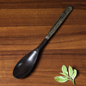 Black - Handcarved Tribal Bastar Wooden - Spoon
