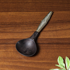 Black - Handcarved Tribal Bastar Wooden - Spoon