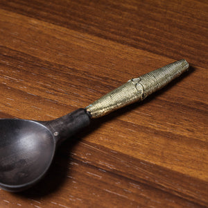 Black - Handcarved Tribal Bastar Wooden - Spoon