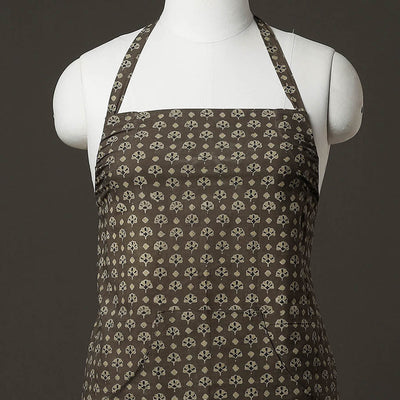 Ajrakh Block Printed Cotton Apron with Pocket