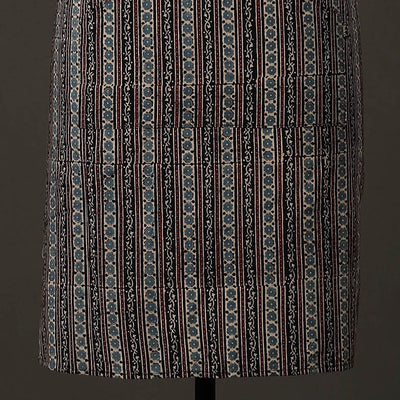 Ajrakh Block Printed Cotton Apron with Pocket
