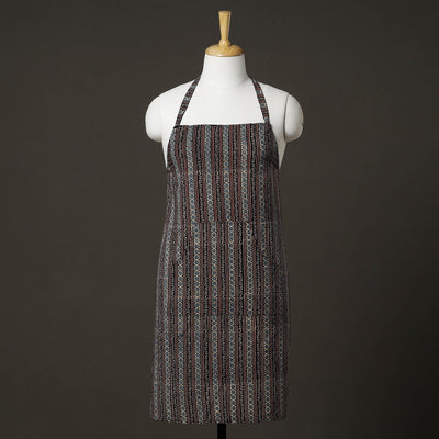 Ajrakh Block Printed Cotton Apron with Pocket
