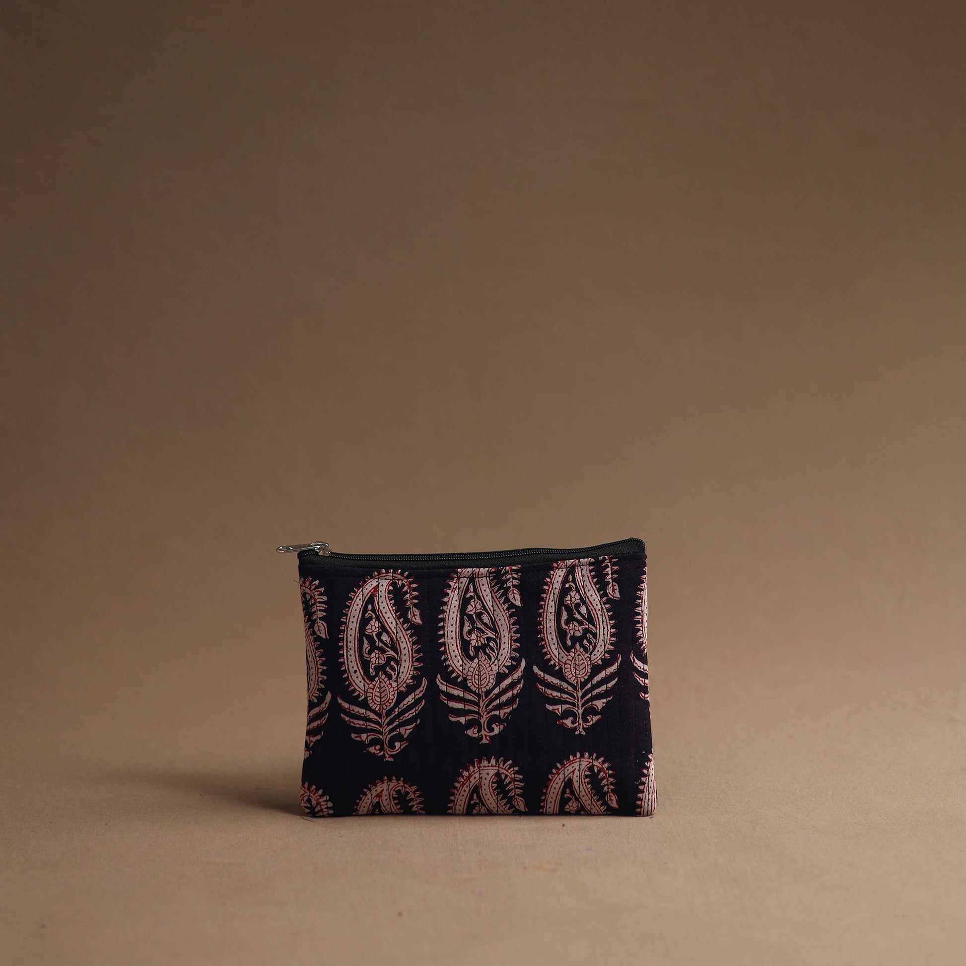 Black - Handmade Cotton Multipurpose Utility Pouches (set of 3) 28