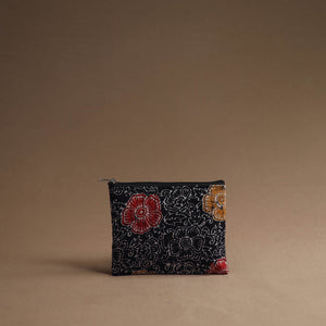 Black - Handmade Cotton Multipurpose Utility Pouches (set of 3) 32