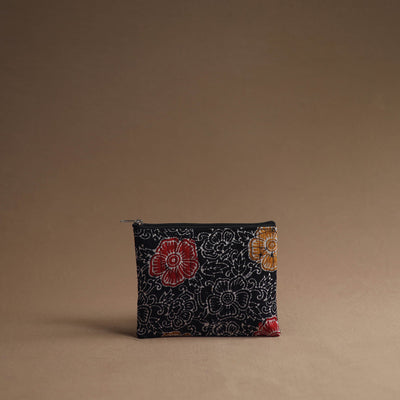 Black - Handmade Cotton Multipurpose Utility Pouches (set of 3) 32