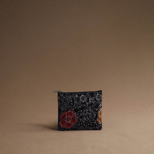 Black - Handmade Cotton Multipurpose Utility Pouches (set of 3) 32