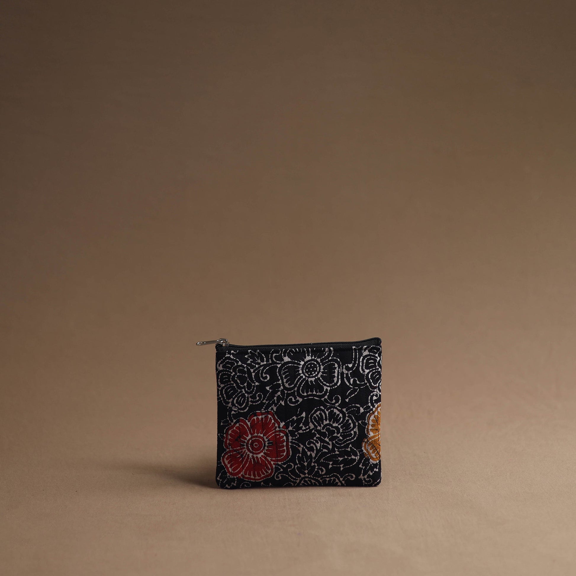 Black - Handmade Cotton Multipurpose Utility Pouches (set of 3) 32
