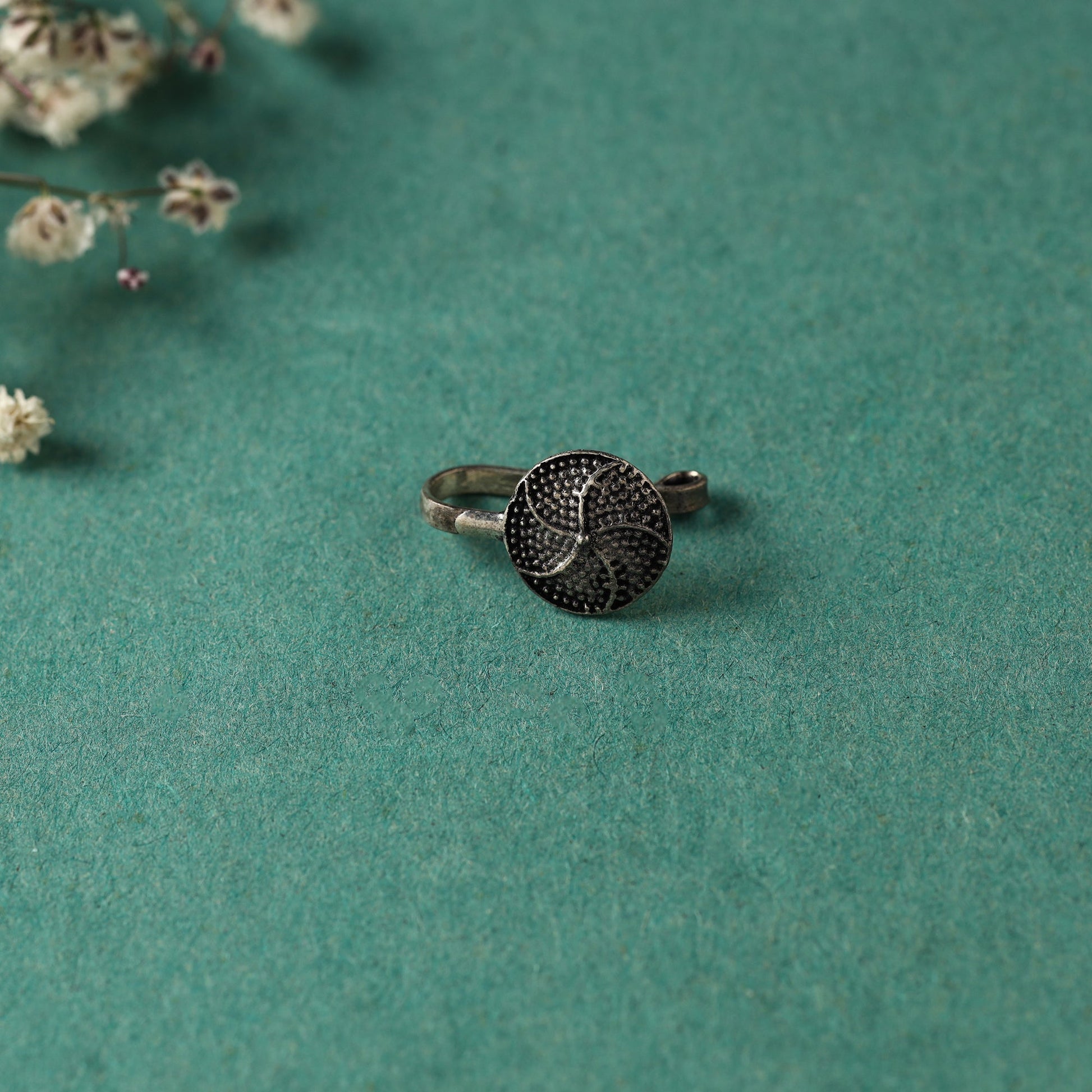 Antique Padma Sterling Silver Nosepin