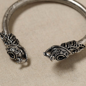 Antique Finish Oxidised German Silver Kada / Bangle (Adjustable)