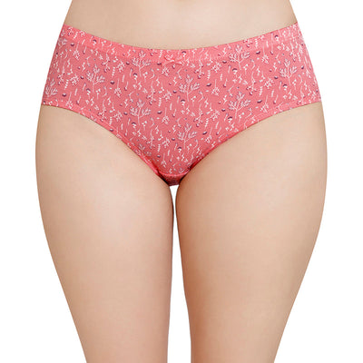 Inner Elastic Printed Mid Rise Hipster Panty (Pack of 3)
