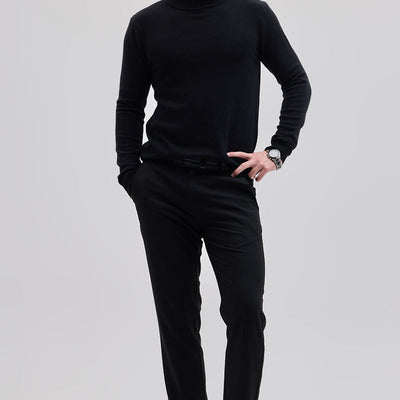 Black Knitted Sweatshirt