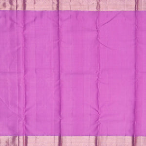 Mango Yellow Handloom Kanchipuram Korvai Silk Saree With Floral Motifs