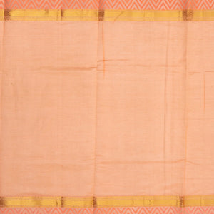 Taupe Handloom Chirala Silk Cotton Saree With Printed Floral Motifs