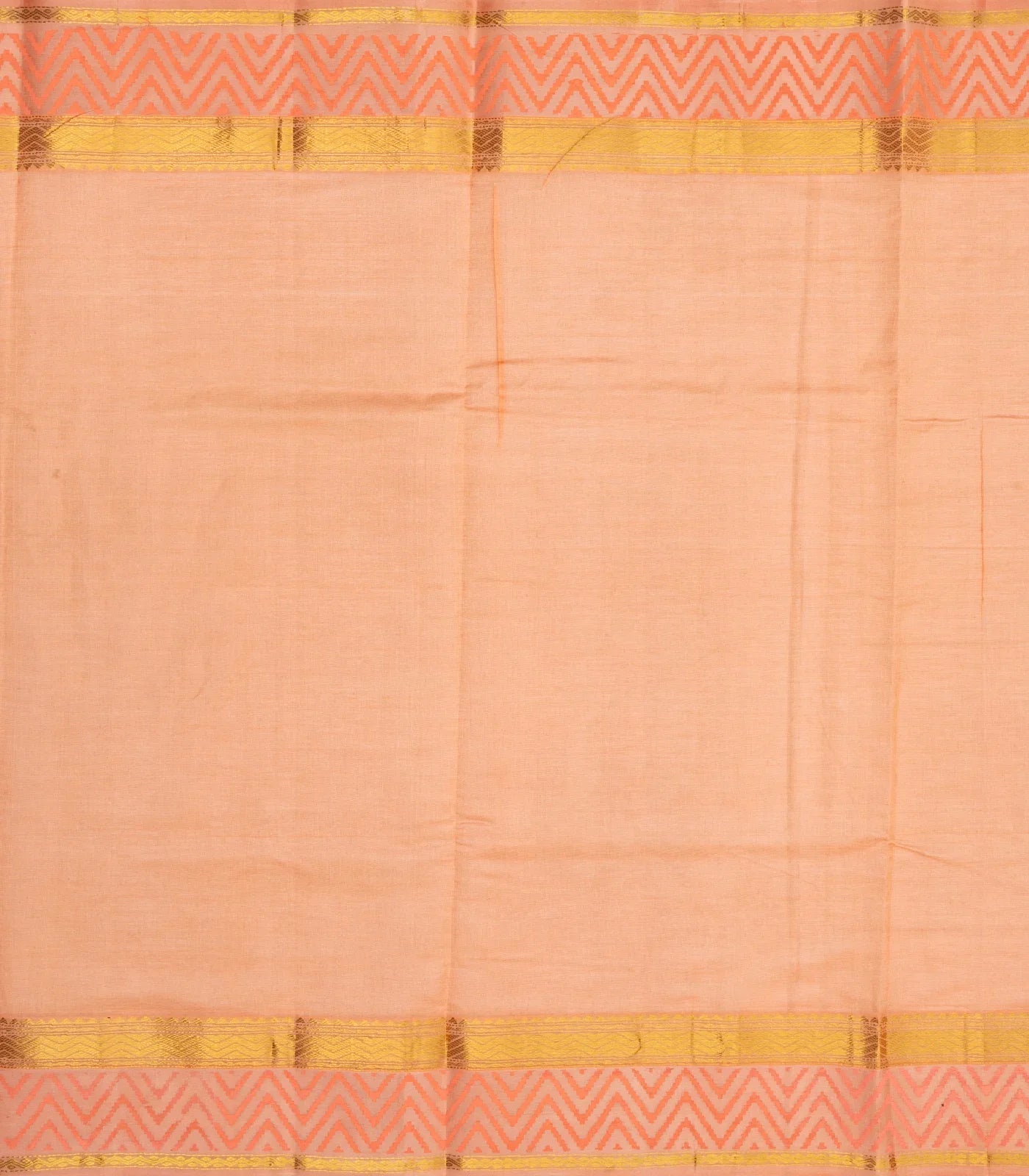 Taupe Handloom Chirala Silk Cotton Saree With Printed Floral Motifs