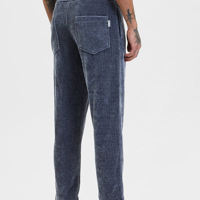 Grey Corduroy Relaxed Fit Trousers