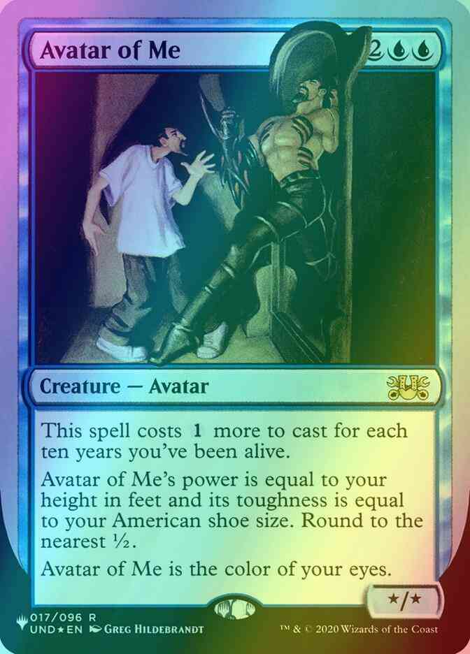 Avatar of Me [12] [UND Set Symbol] [The List: Unfinity Foil Edition] [Foil]