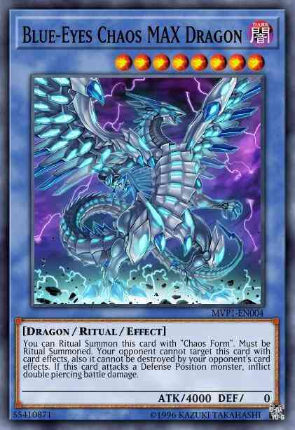 Blue-Eyes Chaos MAX Dragon - LED3-EN000 - Ultra Rare - 1st Edition