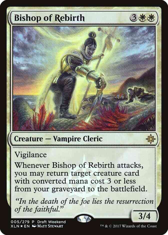 Bishop of Rebirth [5] [Draft Weekend] [Ixalan Promos] [Foil]
