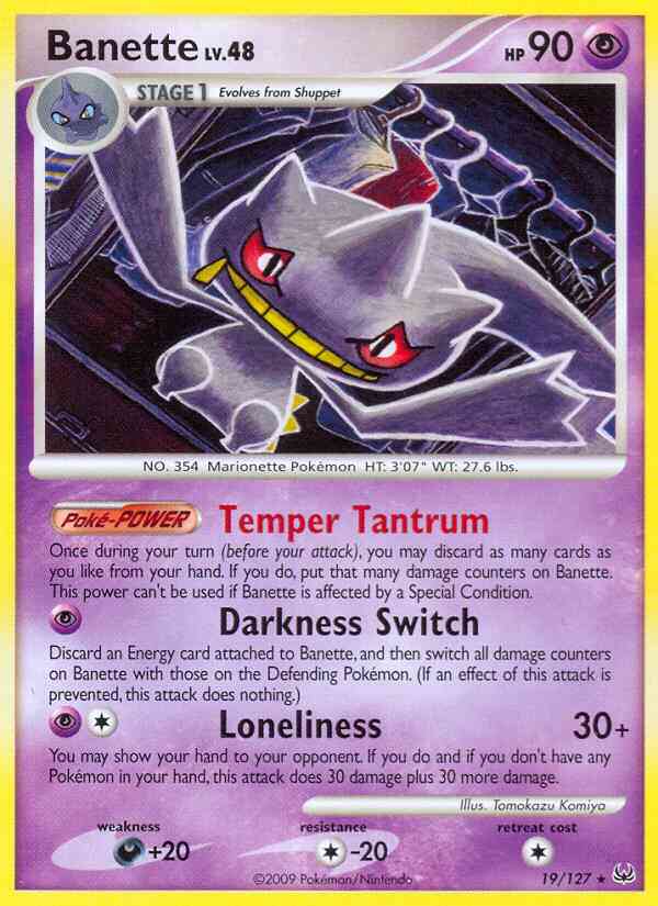 Banette - 19/127 - Rare [pl1-19] [Non-Holo]
