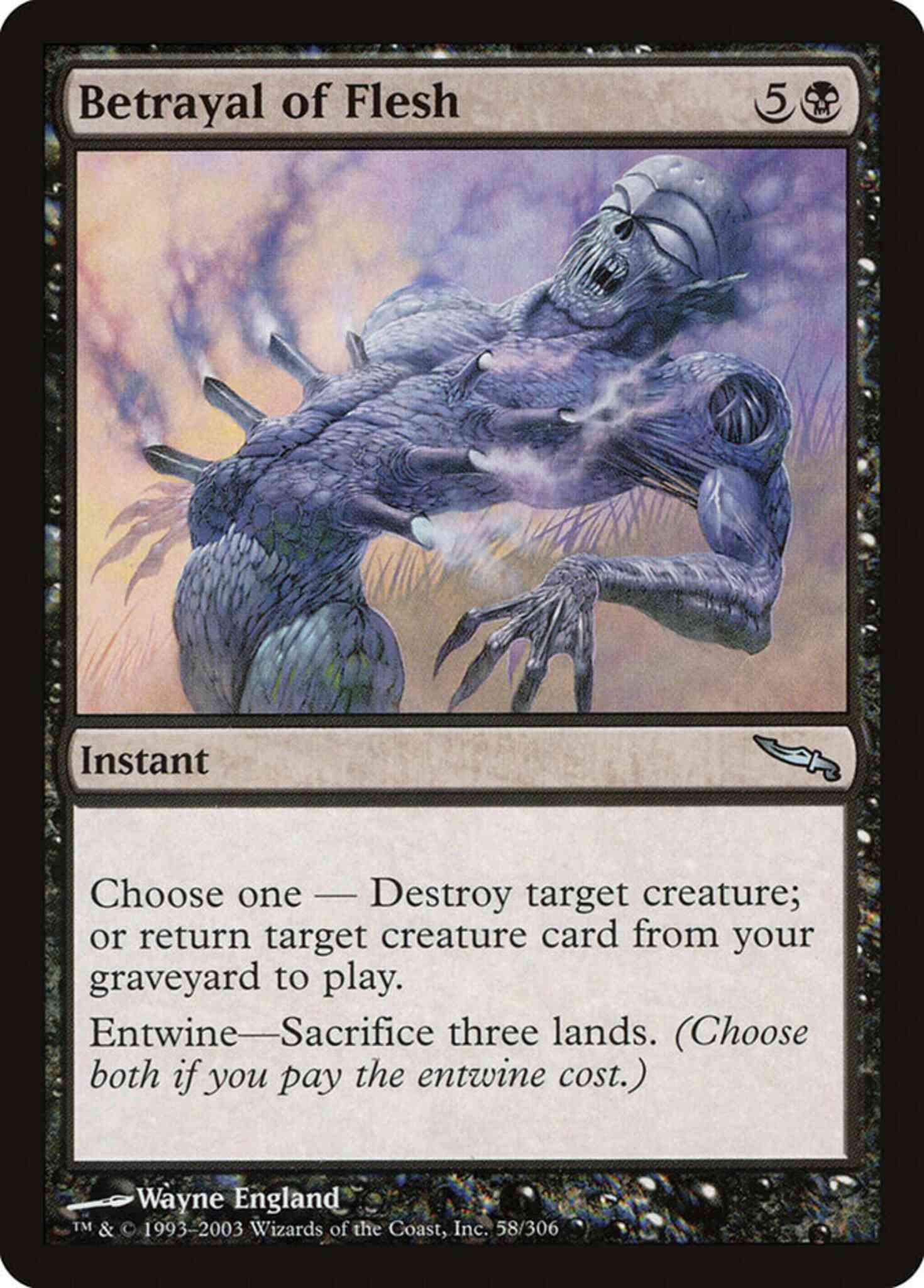 Betrayal of Flesh [58] [Mirrodin] [Non-Foil]