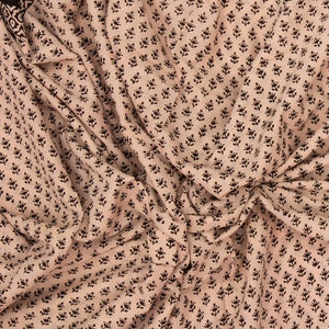 Baby Pink Woven Jaipur Cotton Saree Printed With Flower Motifs