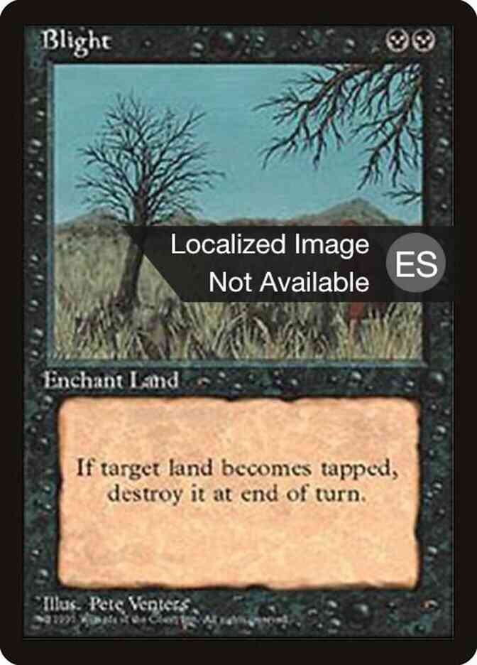 Blight - Portuguese [122] [Fourth Edition Black Border: Portuguese] [Non-Foil]