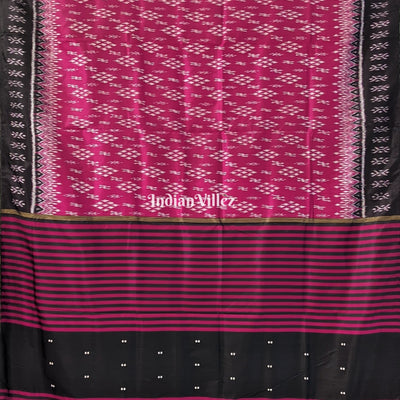 Magenta Odisha Ikat  Contemporary Silk Saree