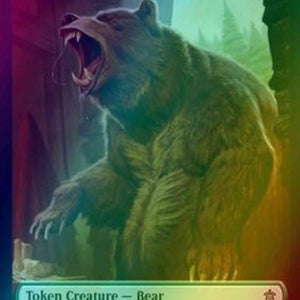 Bear Token (08) // Food Token (15) [Throne of Eldraine Tokens] [Foil]