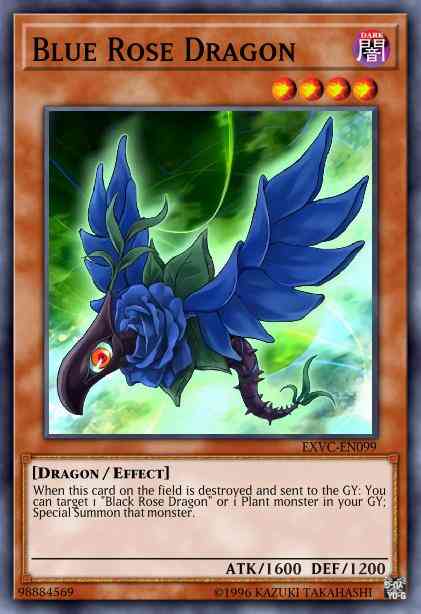Blue Rose Dragon - EXVC-EN099 - Secret Rare - Unlimited