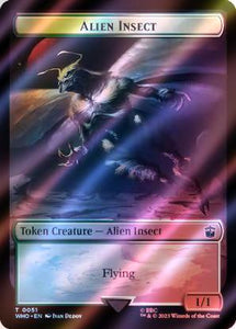 Alien Token (34) // Alien Insect Token (51) [Universes Beyond: Doctor Who: Tokens] [Surge Foil]