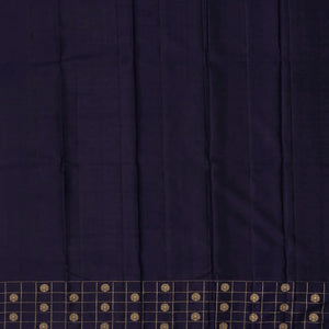 Purple Handloom Soft Silk Saree With Kamalam Buttas