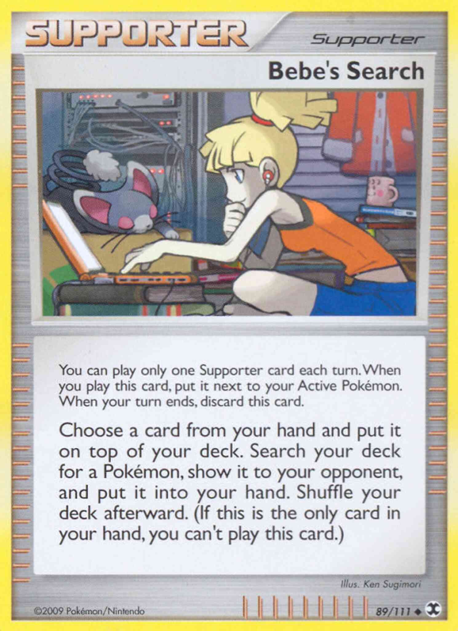 Bebe's Search - 89/111 - Uncommon [pl2-89] [Non-Holo]