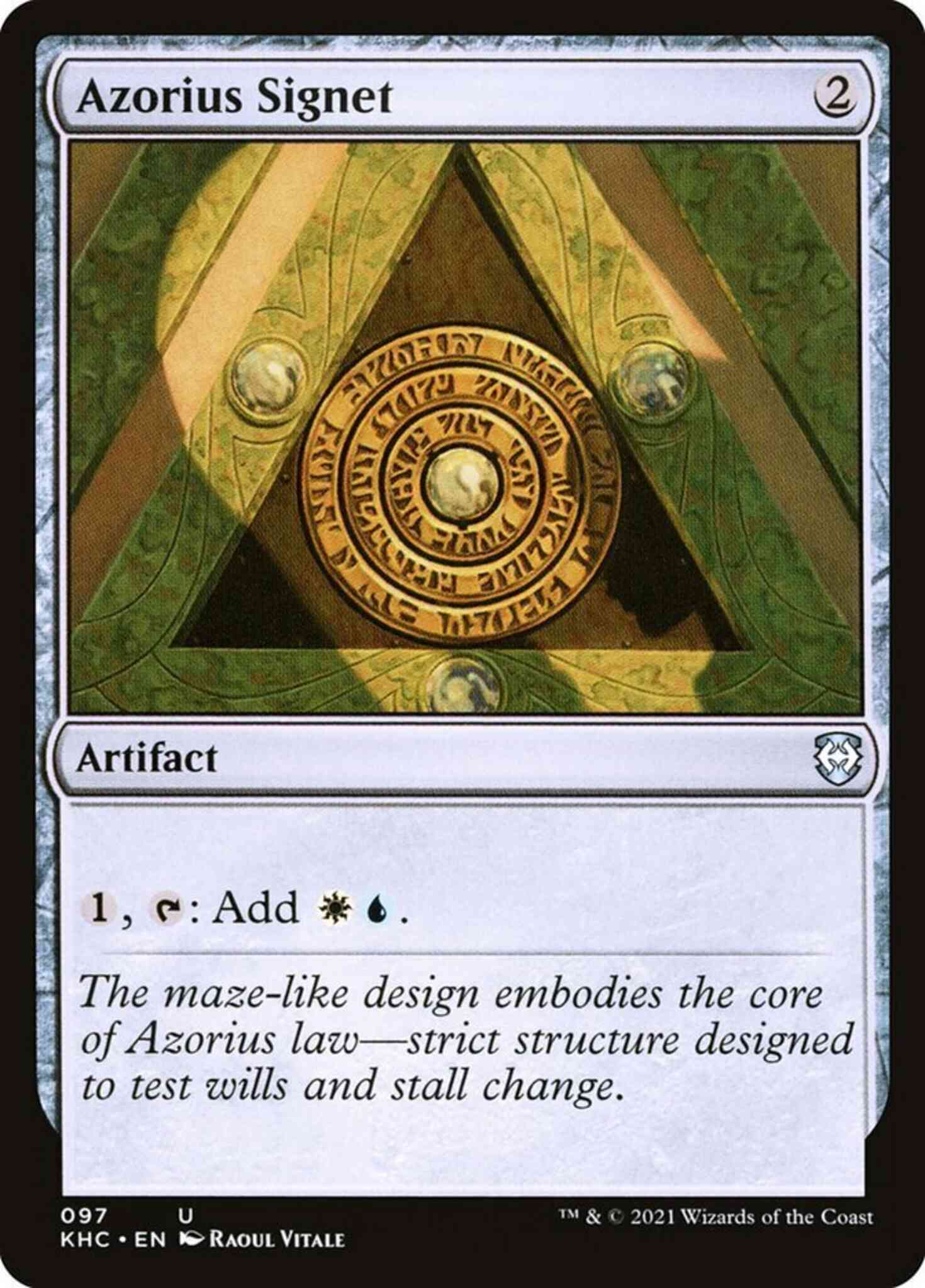Azorius Signet [97] [Kaldheim Commander] [Non-Foil]