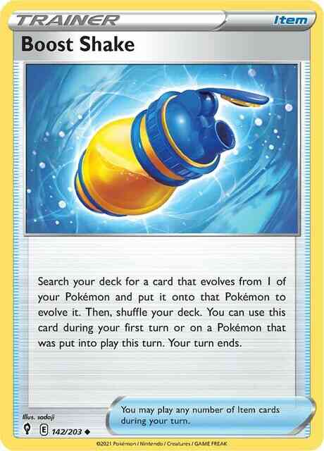 Boost Shake - 142/203 - Uncommon [swsh7-142] [Non-Holo]
