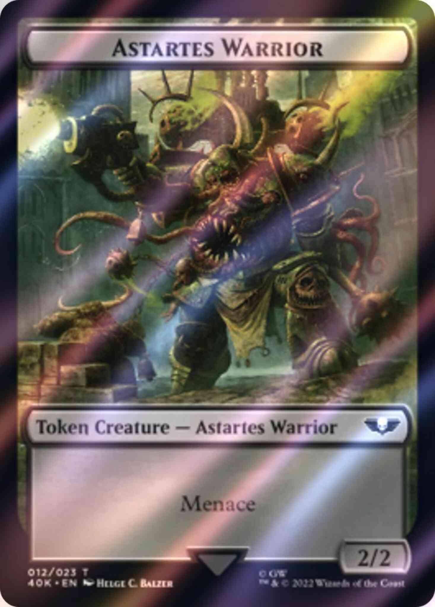 Astartes Warrior Token (12) // Plaguebearer of Nurgle Token (15) [Universes Beyond: Warhammer 40,000: Tokens] [Surge Foil]