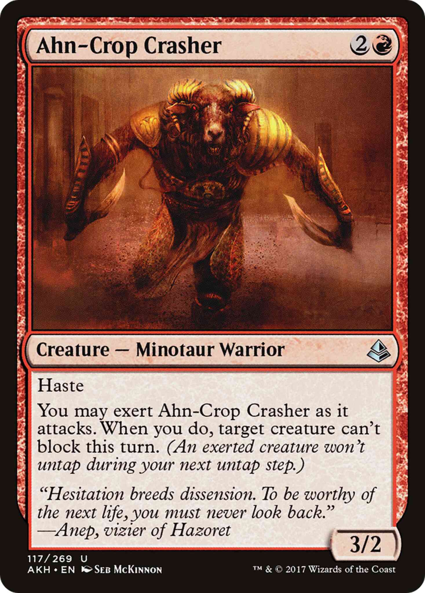 Ahn-Crop Crasher [117] [Amonkhet] [Non-Foil]