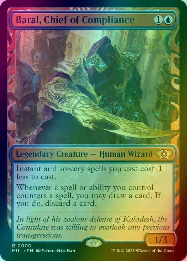 Baral, Chief of Compliance [8] [Planar Showcase] [Multiverse Legends] [Foil]