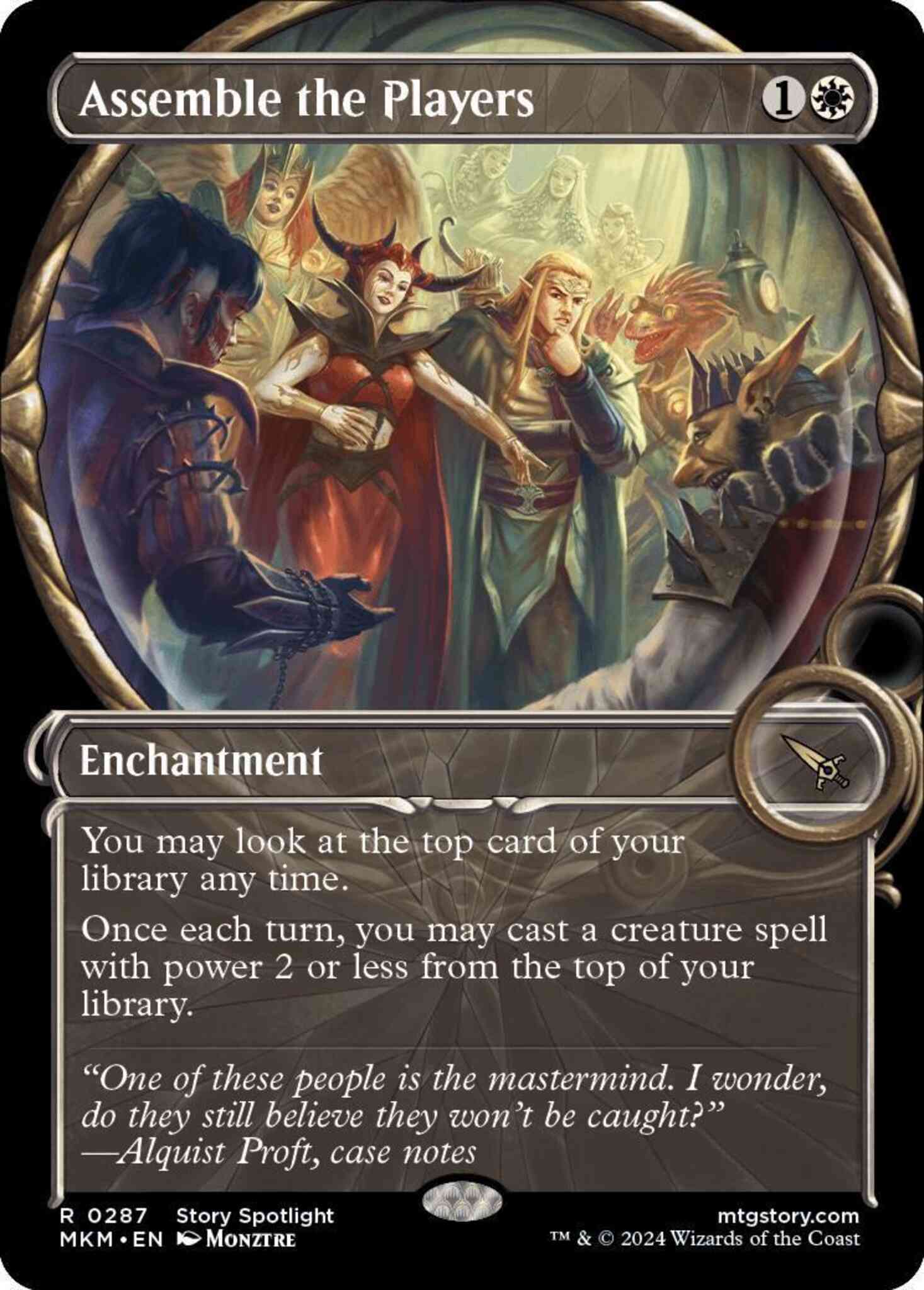 Assemble the Players [287] [Magnified Showcase] [Murders at Karlov Manor] [Non-Foil]