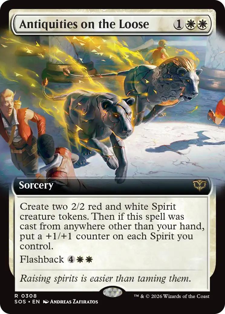 Antiquities on the Loose [308] [Extended Art] [Secrets of Strixhaven] [Non-Foil]