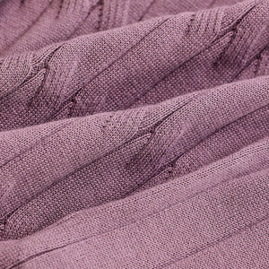 Mauve Knitted Polo T-Shirt