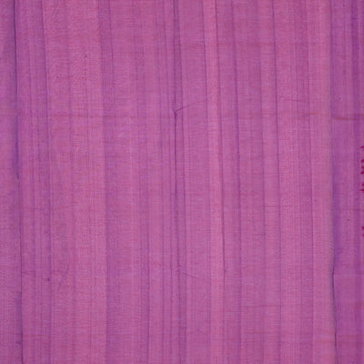 Purple Handloom Silk Cotton Saree With Deer Buttas