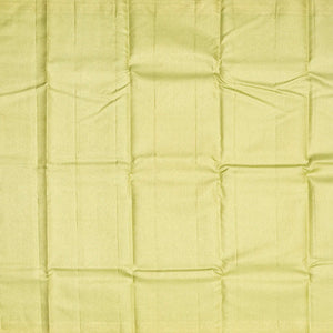 Cardamom Green Handloom Kanchipuram Silk Saree With Stripes & Floral Motifs