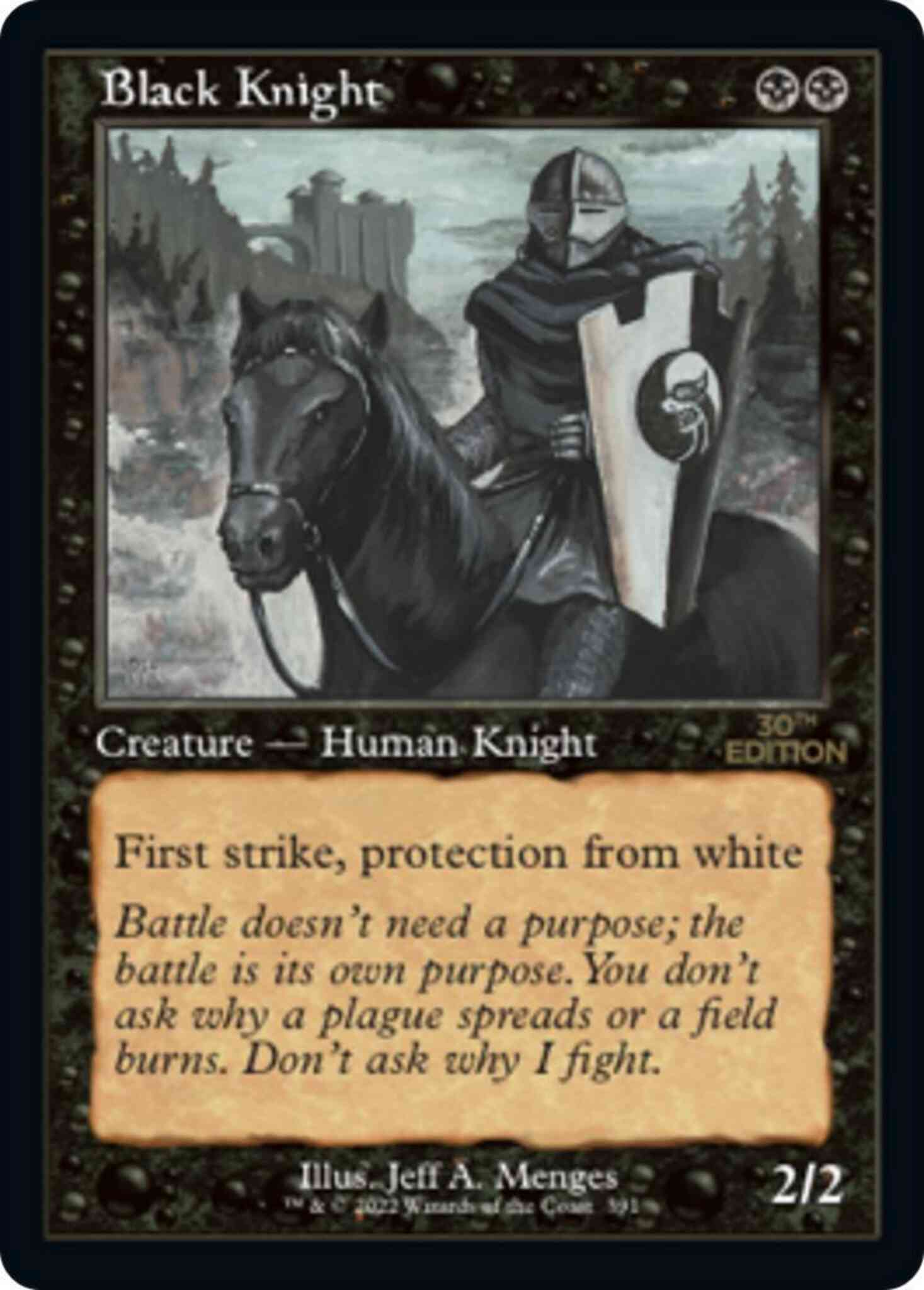 Black Knight [391] [Retro Frame] [30th Anniversary Edition] [Non-Foil]