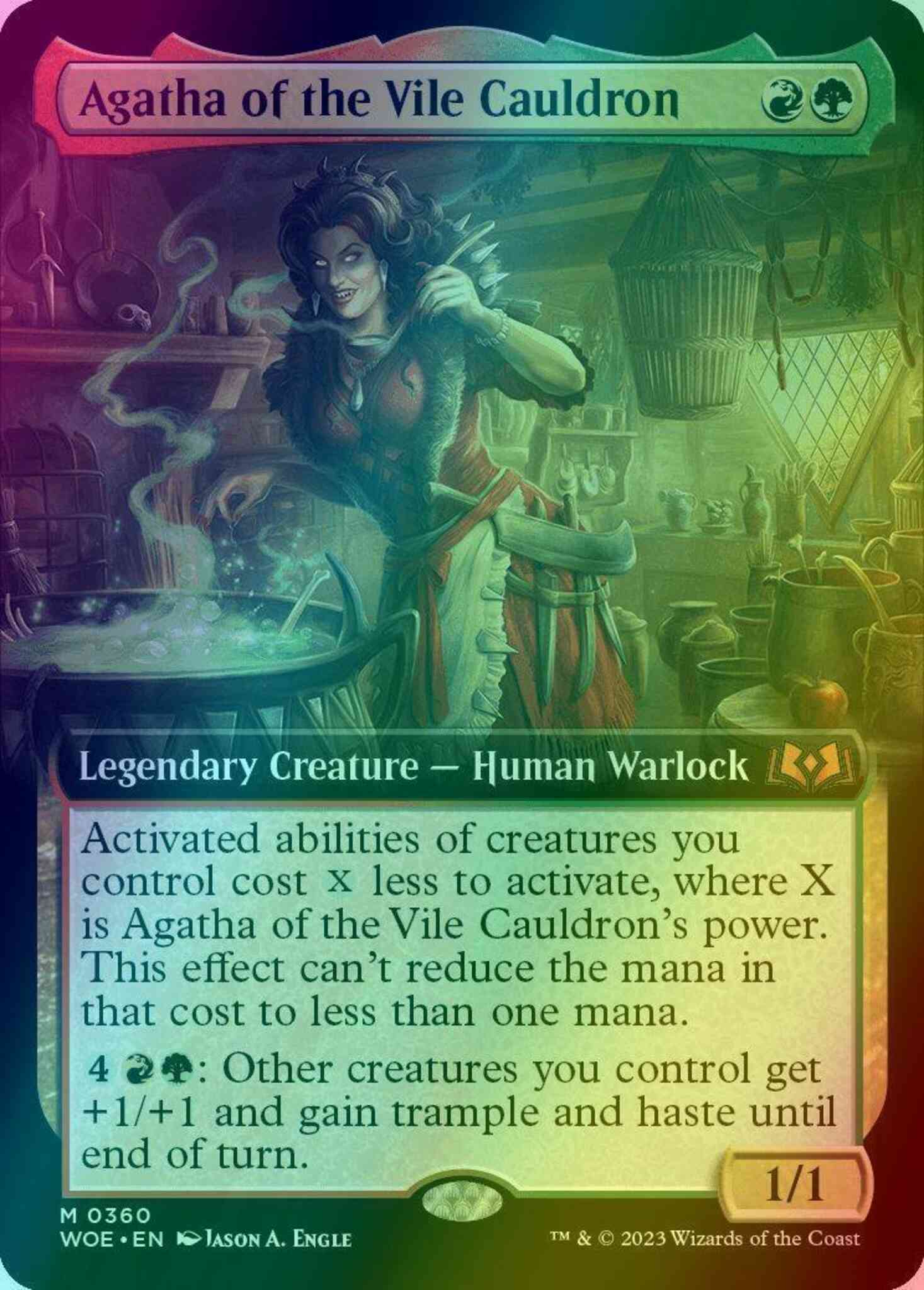 Agatha of the Vile Cauldron [360] [Extended Art] [Wilds of Eldraine] [Foil]