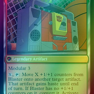 Blaster, Combat DJ // Blaster, Morale Booster [8] [Universes Beyond: Transformers] [Foil]