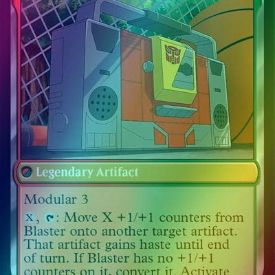 Blaster, Combat DJ // Blaster, Morale Booster [8] [Universes Beyond: Transformers] [Foil]