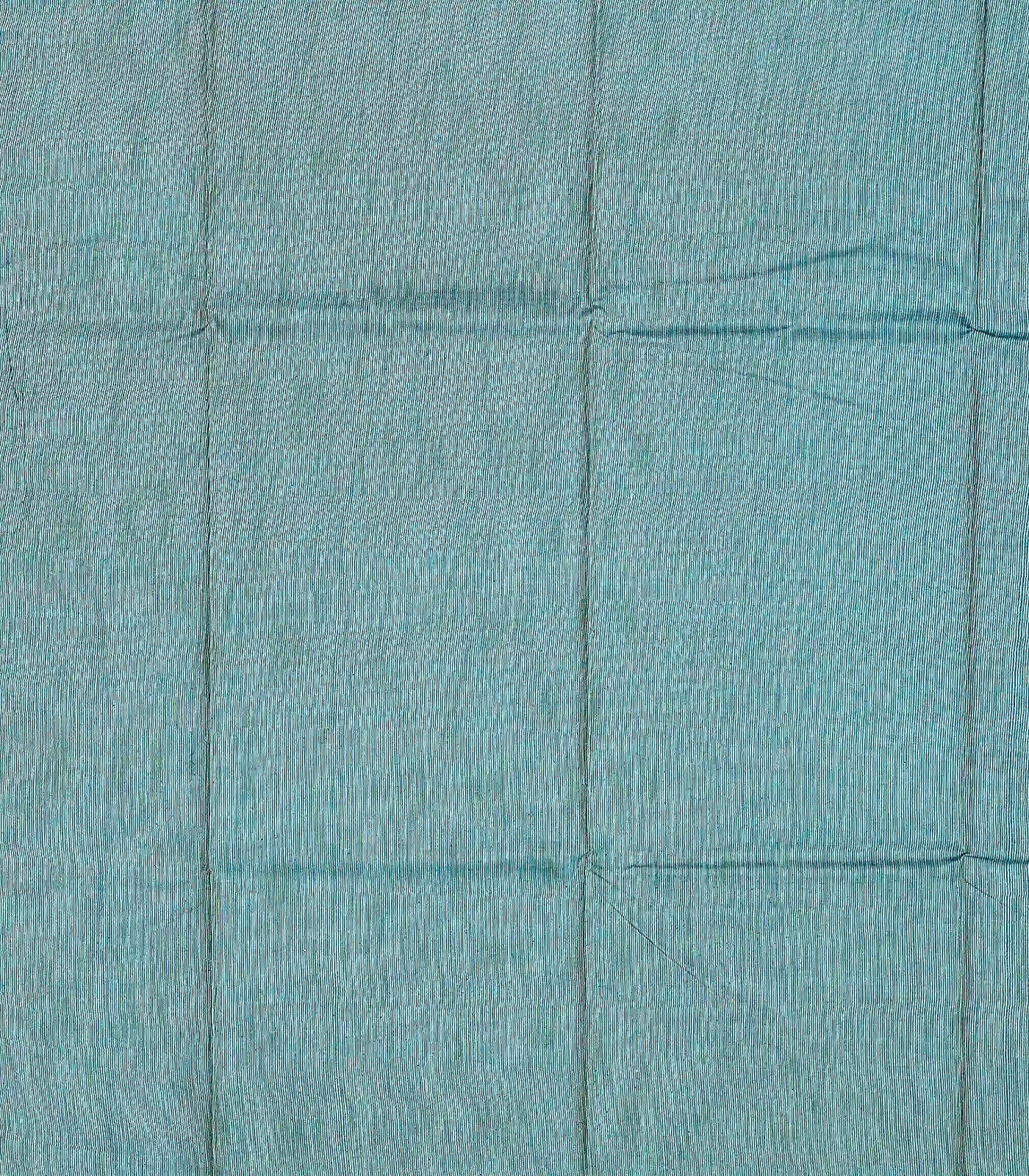 Steel Blue Woven Tussar Silk Saree With Chevron Stripes-Steel Blue