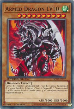 Armed Dragon LV10 - SGX3-ENI27 - Common - 1st Edition