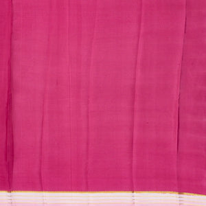 Lavender Mysore Plain Crepe Silk Saree With Contrast Pink Border