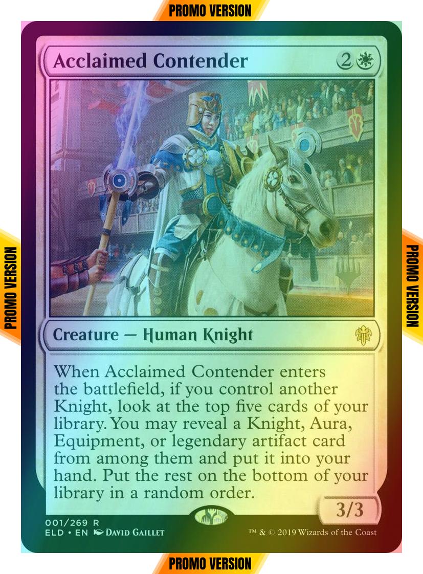 Acclaimed Contender [1p] [Promo Pack] [Throne of Eldraine Promos] [Foil]